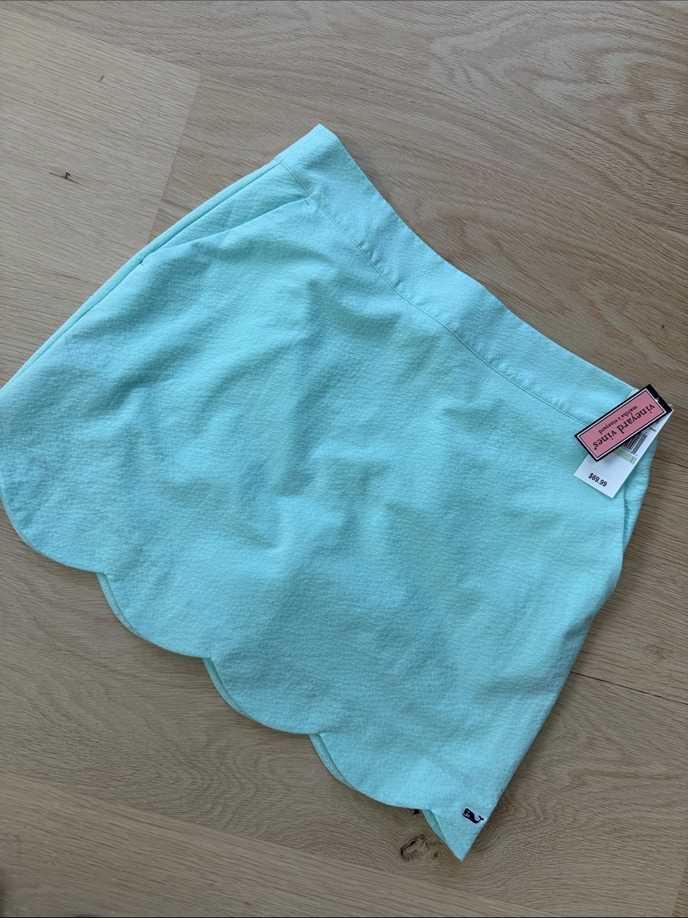 NWT Vineyard Vines Mint Scalloped Hem Skort - Picture 1 of 10